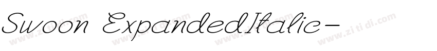 Swoon ExpandedItalic字体转换 Swoon ExpandedItalic字体转换